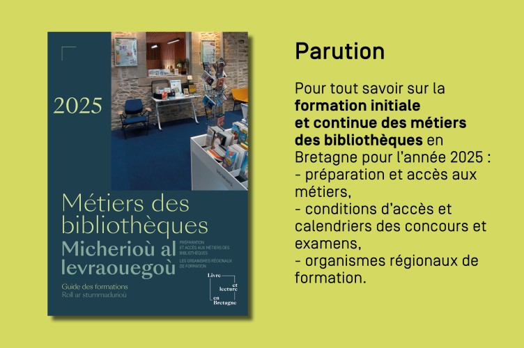 photo [Parution] Le Guide 2025 des formations aux métiers des bibliothèques en Bretagne est en ligne !